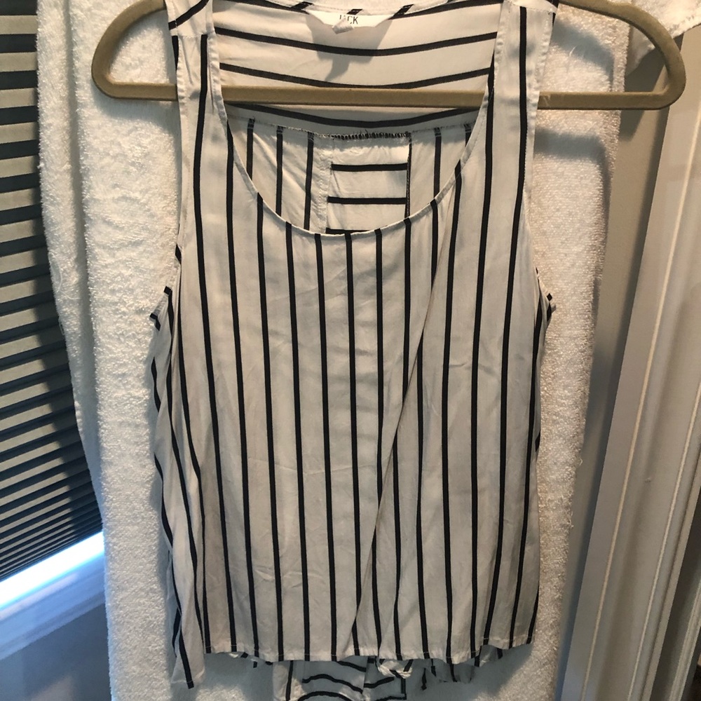 Jack Black and White Striped Size Medium Tank